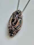 Tree Of Life Obsidian Smoked Opals and Elite Noble Shungite Pendant
