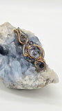 Citrine and Smoky Citrine Black and Yellow 14k Goldfill Pendant