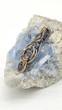 Citrine and Smoky Citrine Black and Yellow 14k Goldfill Pendant