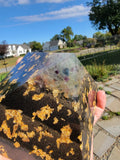 8 Sided Rainbow Fluorite Orgonite® Pyramid