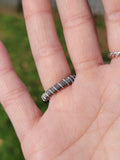 Size 7 Ethiopian Opal Ring Sterling and Copper
