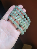 Prehnite Bead Stretch Bracelet 8.5mm Beads