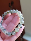 Prehnite Bead Stretch Bracelet 8.5mm Beads