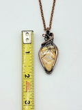 Landscape Jasper In Copper Wire Wrapped Necklace