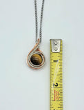 Tiger's Eye in Sterling Silver Argentium Silver and Copper