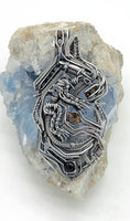 Alien Xenomorph Biomechanical Tech Pendant - Tobe Rose Wire Jewelry X Leet Wraps Collaboration