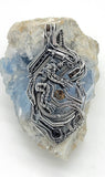 Alien Xenomorph Biomechanical Tech Pendant - Tobe Rose Wire Jewelry X Leet Wraps Collaboration