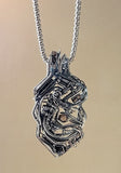 Alien Xenomorph Biomechanical Tech Pendant - Tobe Rose Wire Jewelry X Leet Wraps Collaboration