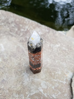 Blue Calcite Orgone Wand Crystal Tower