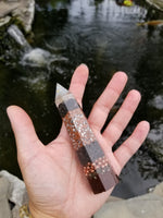 Blue Calcite Orgone Wand Crystal Tower