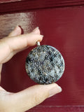 Amethyst Rose Quartz Smoky Quartz 3d Flower of Life Orgone Pendant