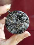 Amethyst Rose Quartz Smoky Quartz 3d Flower of Life Orgone Pendant