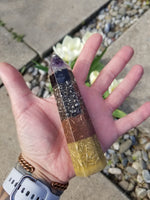 Amethyst Quartz Elite Noble Shungite Orgone Wand