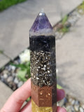 Amethyst Quartz Elite Noble Shungite Orgone Wand