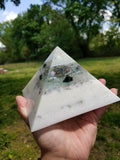 Iridescent Glitter Seed of Life Chakra Orgone Golden Ratio Giza Pyramid