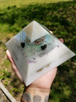 Iridescent Glitter Seed of Life Chakra Orgone Golden Ratio Giza Pyramid