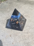 Blue Kyanite XSmall Orgonite Pyramid