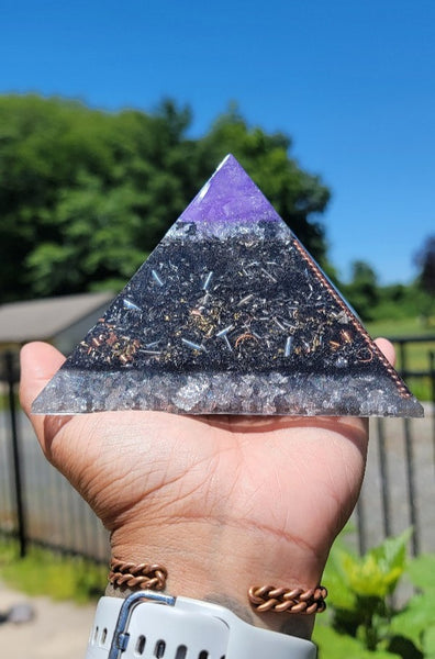 8 Sided Orgonite® Selenite Quartz STU Straight Line Cubits
