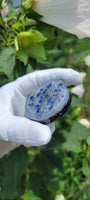 Lapis Lazuli 3D Flower of Life Orgonite Pendant EMF Protection