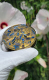 Om 3 Inch Orgonite Disc Plate Iolite Kyanite Pyrite Selenite