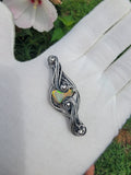 Ethiopian Opal in Sterling Silver Pendant Necklace