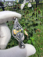 Ethiopian Opal in Sterling Silver Pendant Necklace