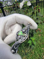 Ethiopian Opal in Sterling Silver Pendant Necklace
