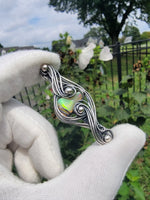Ethiopian Opal in Sterling Silver Pendant Necklace