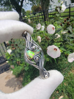 Ethiopian Opal in Sterling Silver Pendant Necklace