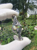 Ethiopian Opal in Sterling Silver Pendant Necklace