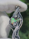 Ethiopian Opal in Sterling Silver Pendant Necklace