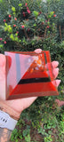 Carnelian 8 Sided Orgonite® Root Chakra Pyramid