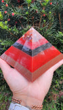 Carnelian 8 Sided Orgonite® Root Chakra Pyramid