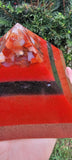 Carnelian 8 Sided Orgonite® Root Chakra Pyramid