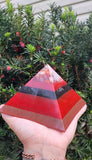 Carnelian 8 Sided Orgonite® Root Chakra Pyramid