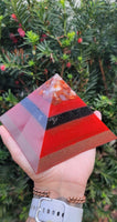 Carnelian 8 Sided Orgonite® Root Chakra Pyramid