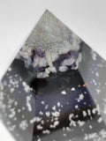 Moonstone Amethyst Selenite Quartz Large Hexagonal Orgonite Pyramid Device