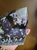 Moonstone Amethyst Selenite Quartz Large Hexagonal Orgonite Pyramid Device