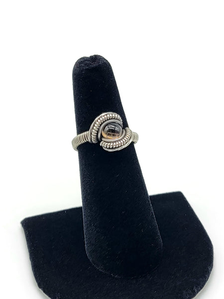 Size 6 Smoky Quartz Ring in Sterling Silver