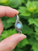 Small Ethiopian Opal In Sterling Silver Necklace