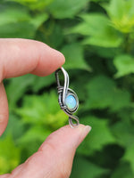 Small Ethiopian Opal In Sterling Silver Necklace