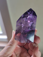 Smoky Amethyst Polished Point Phantoms Rainbows Tower A