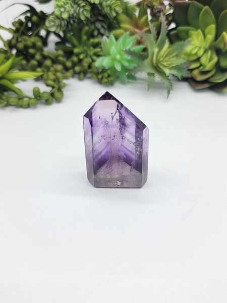 Smoky Amethyst Polished Point Phantoms Rainbows Tower B