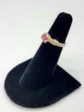 Size 5 Ruby in Sterling Argentium 14/20 Goldfill Wire Wrapped Ring