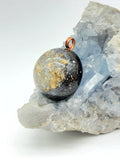 Quartz and Selenite Orgonite Pendant Necklace  A