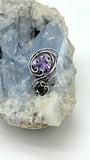 Amethyst and Smoky Quartz Wire Wrapped Sterling and Argentium Silvers