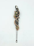 Opal Peridot Citrine Dab Tool Necklace Sterling Argentium and Rose Goldfill